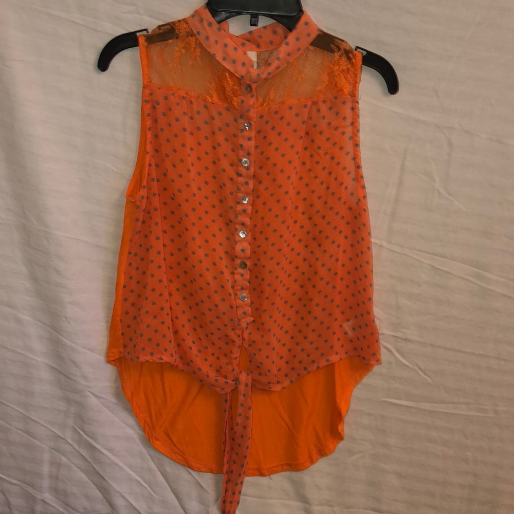 Paper Crane Sleeveless, Shear Top -S
